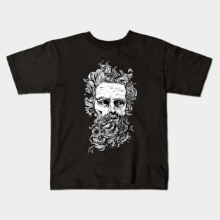 Poseidon Pen drawing Kids T-Shirt